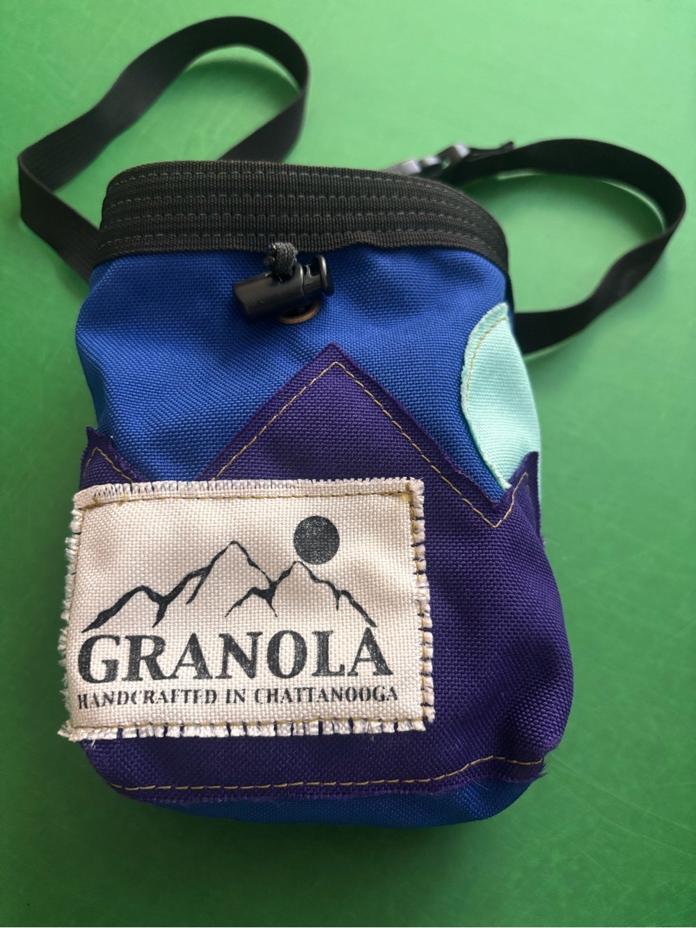 Handcrafted Chalk Bag with Mint Accent